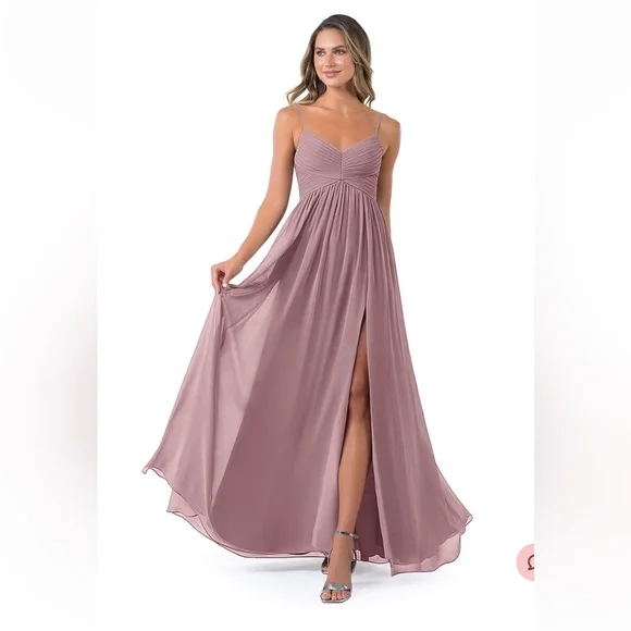 Azazie | Dresses | Azazie Alia Bridesmaid Dress Size A4 Color Is Dusty Rose  | Poshmark